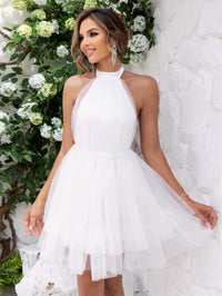 Robe Mini Épaules Dénudées Dos Nu, Preencess