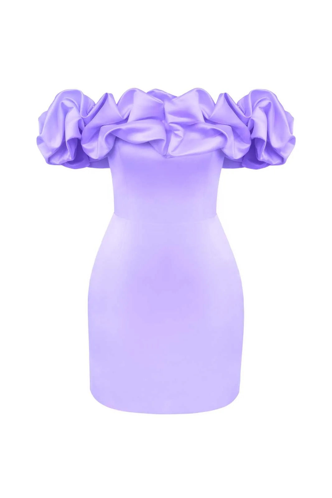 Robe unie épaules dénudées