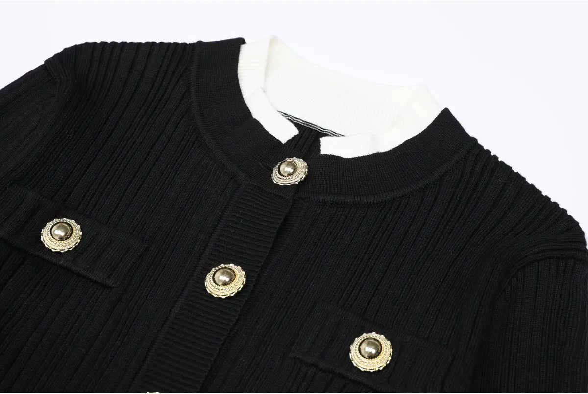Robe en maille à manches évasées, Preencess