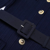 Robe en maille à manches évasées