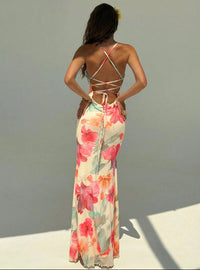 Robe Longue Sirène Dos Nu à Bretelles, Preencess