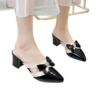 Mules à talons élégantes