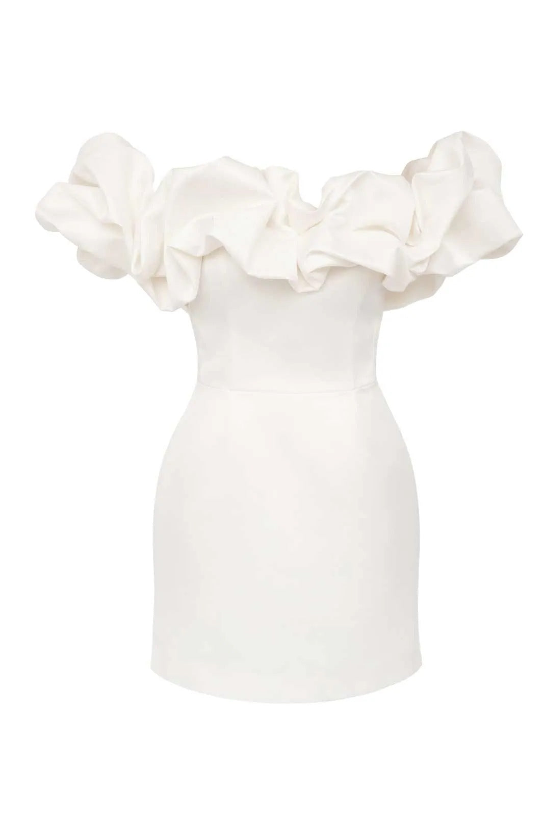 Robe unie épaules dénudées