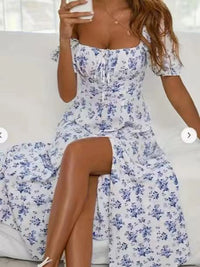 Robe à fines bretelles bicolore