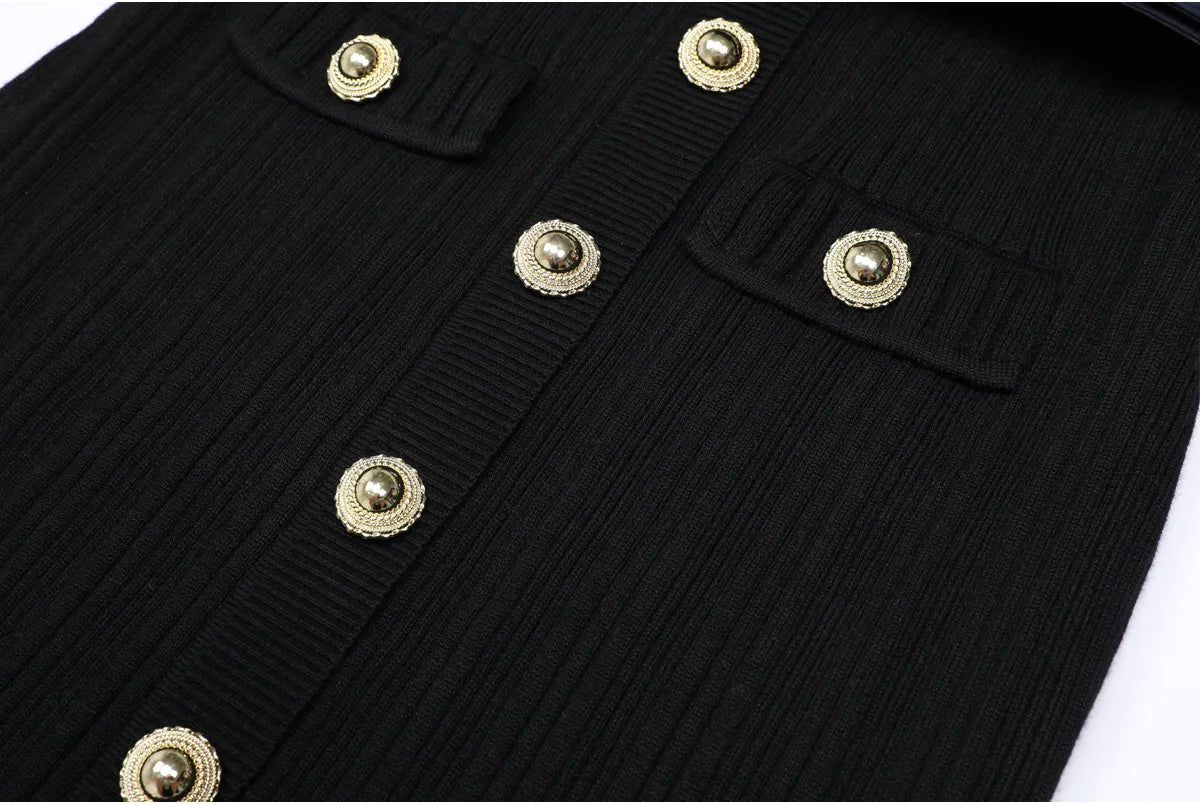 Robe en maille à manches évasées, Preencess