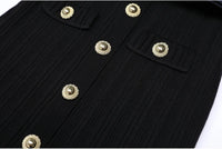 Robe Midi en Maille à Manches Évasées, Preencess