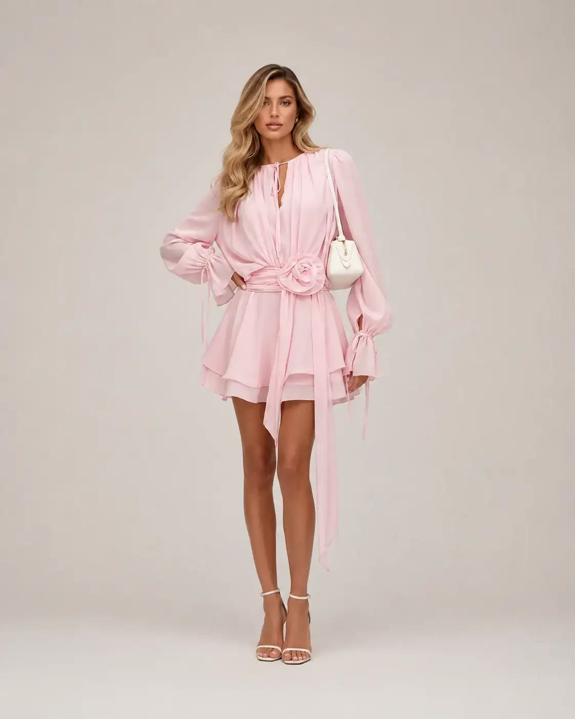 Robe Mini Fleurie en Mousseline, Preencess