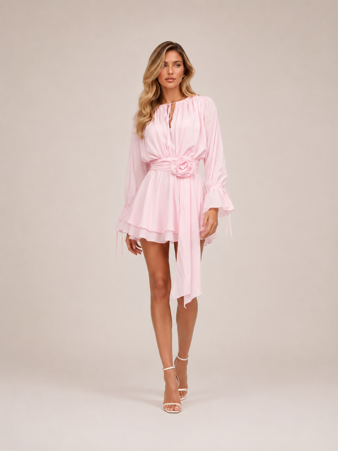Robe fleurie en mousseline