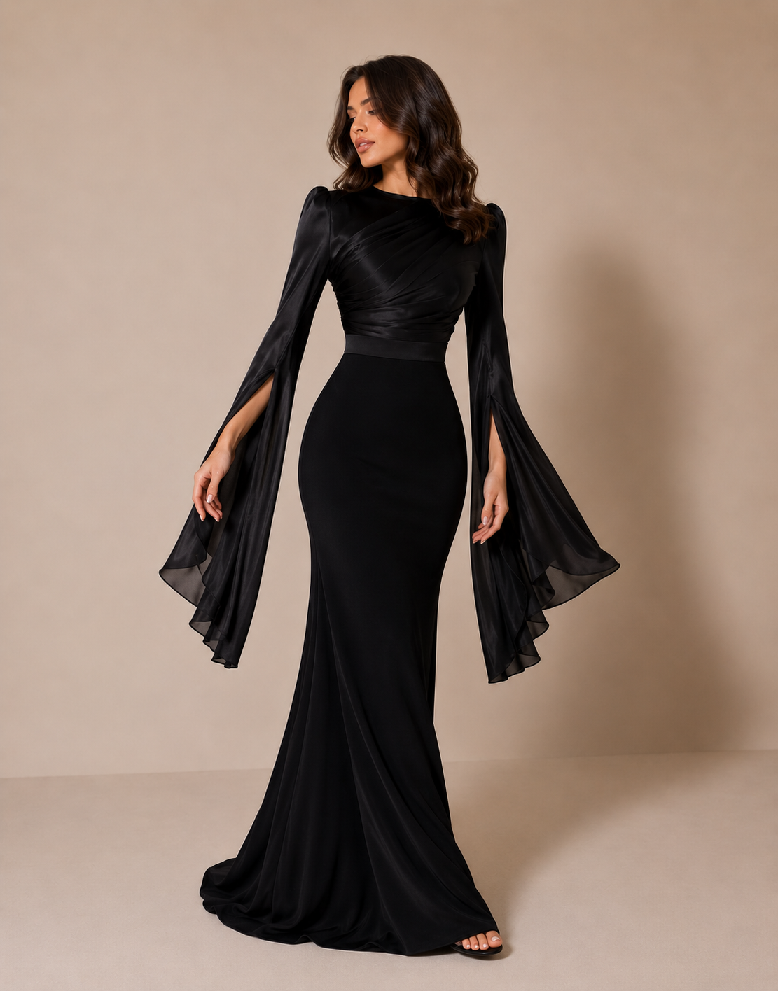 Robe Longue Moulante Ajustée, Preencess