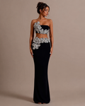 Ensemble bustier à strass et jupe longue moulante, Preencess