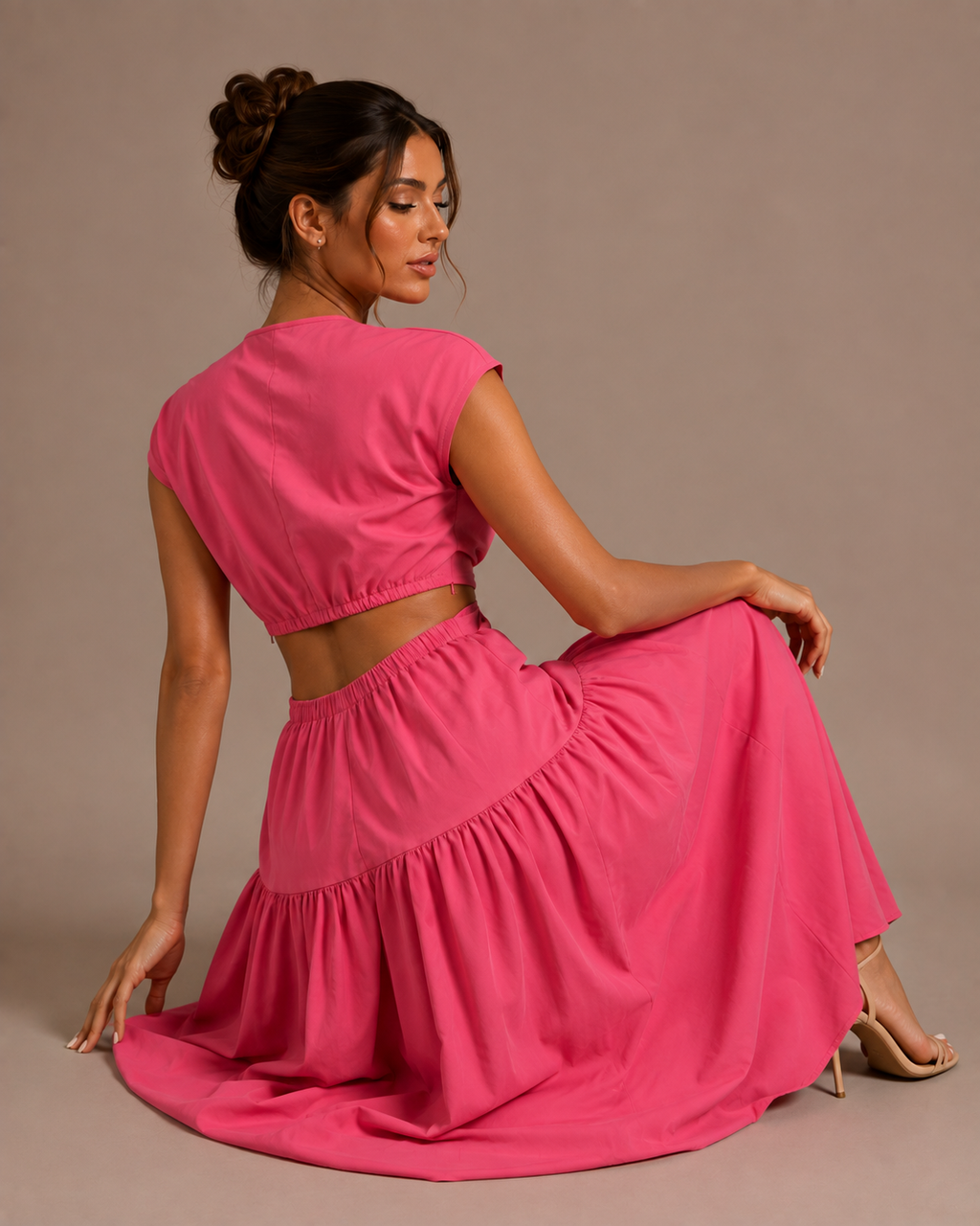 Robe Midi d'Été Sans Manches, Preencess