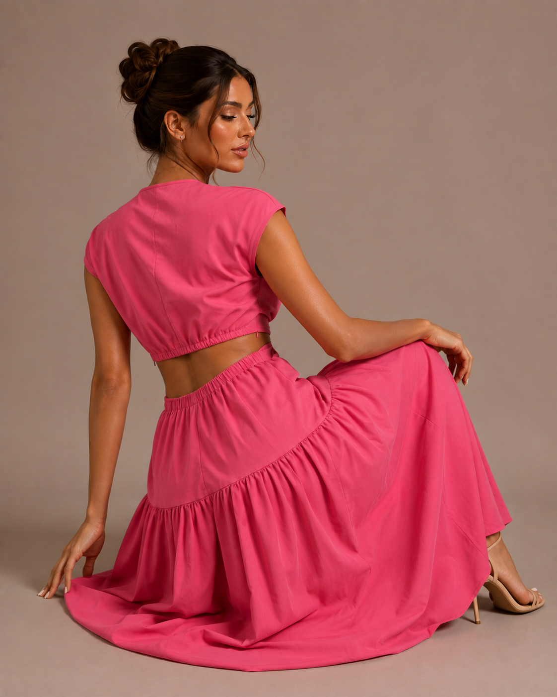 Robe Midi d'Été Sans Manches, Preencess