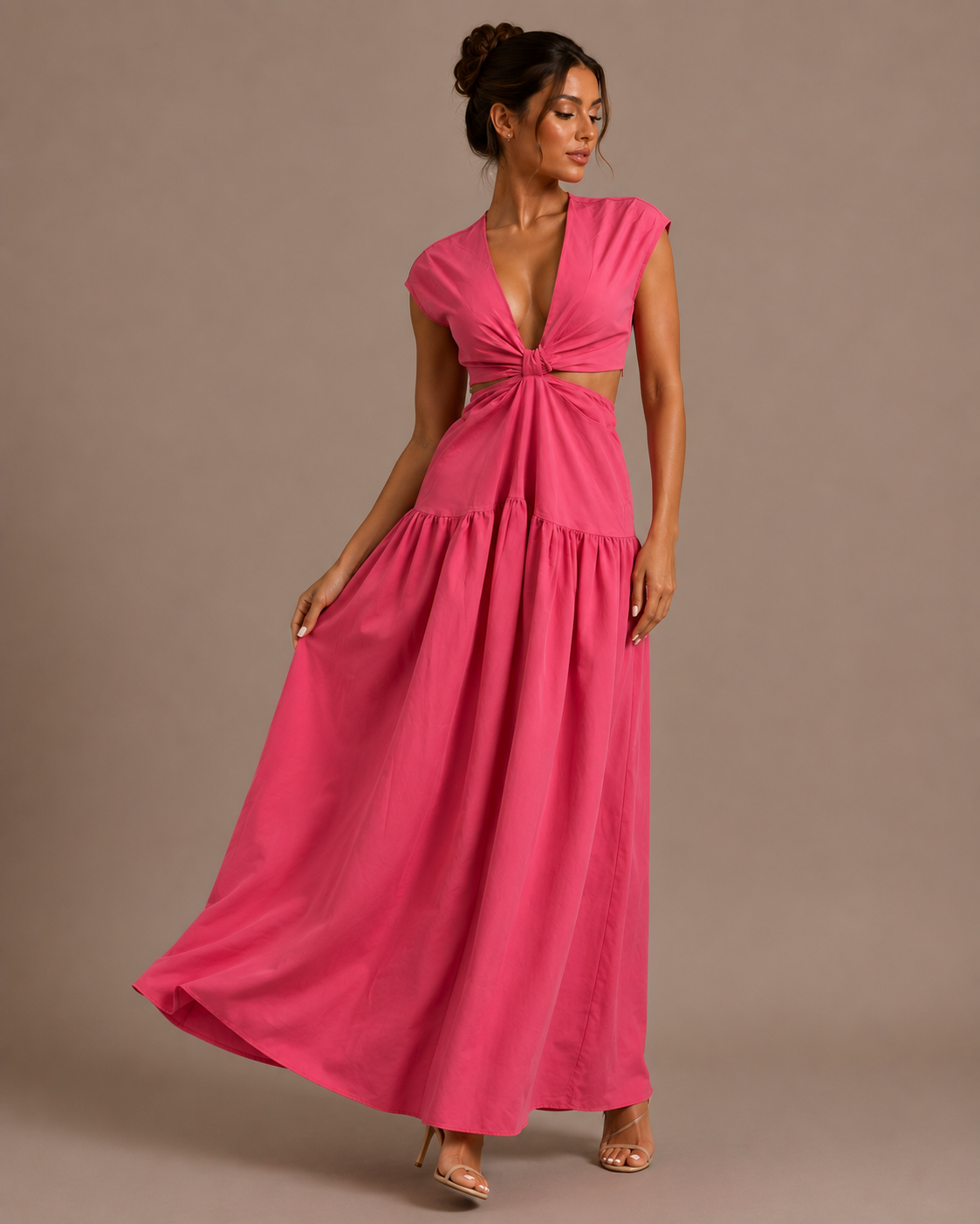Robe Midi d'Été Sans Manches, Preencess