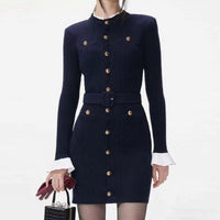 Robe en maille à manches évasées, Preencess