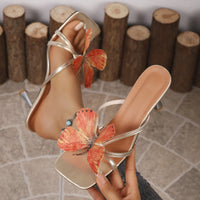 Elegant Butterfly Women's High Heel Sandals