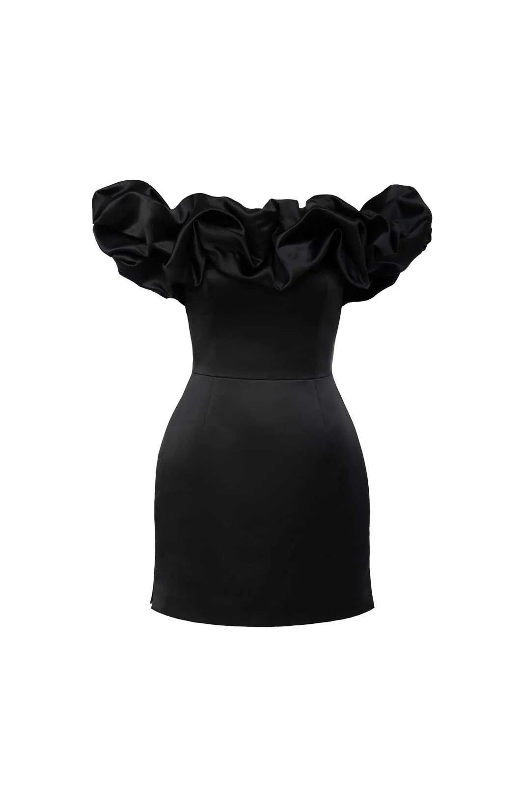 Robe unie épaules dénudées