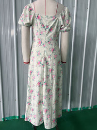Robe à fines bretelles bicolore