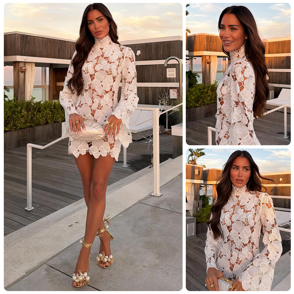 Robe en dentelle taille haute, Preencess