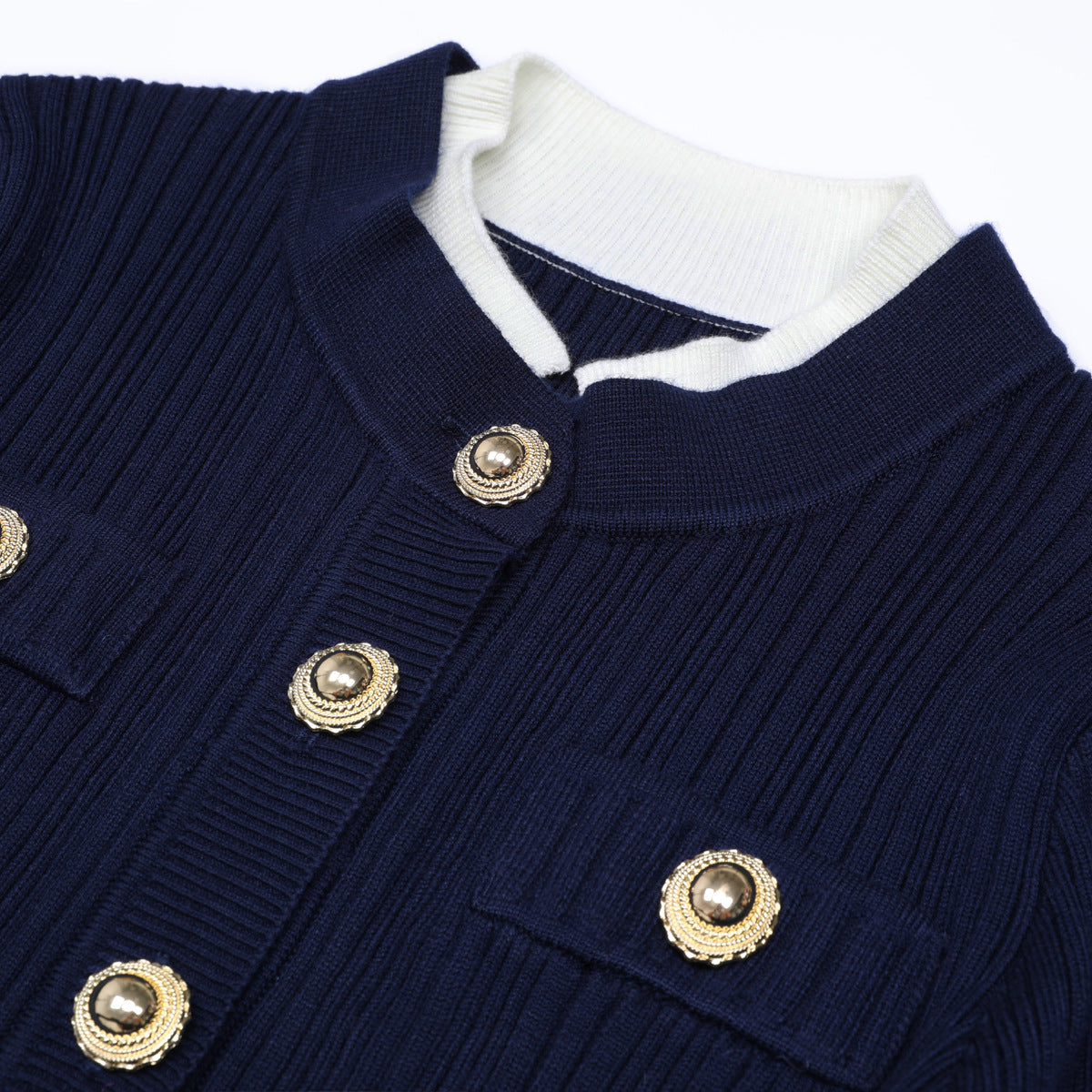 Robe en maille à manches évasées