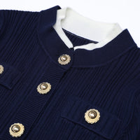 Robe en maille à manches évasées