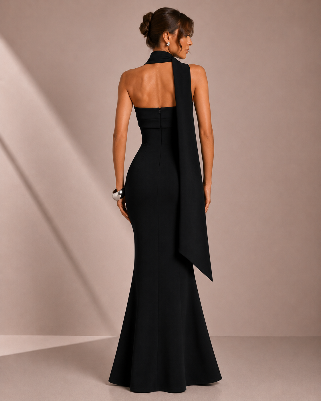 Robe Longue Bustier Taille Haute à Jupe Sirène, Preencess