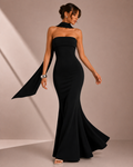 Robe Longue Bustier Taille Haute à Jupe Sirène, Preencess