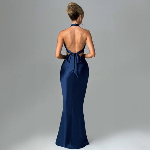 Robe Longue d'Été Dos Nu Sans Manches, Preencess