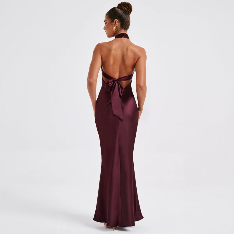 Robe Longue d'Été Dos Nu Sans Manches, Preencess